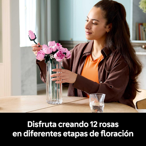 LEGO BOTANICALS - RAMO DE ROSAS ROSADAS