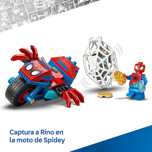 LEGO MARVEL - SPIDEY EN SU MOTO VS RINO