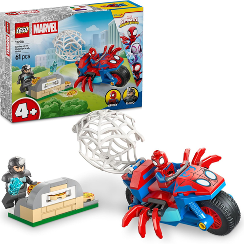 LEGO MARVEL - SPIDEY EN SU MOTO VS RINO