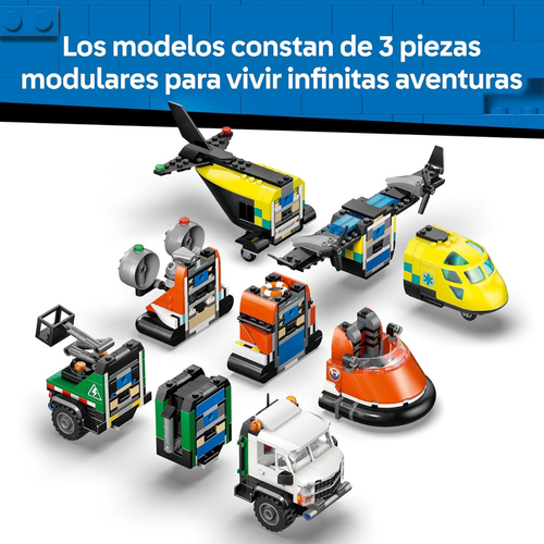 LEGO CITY - REMIX: AVIÓN, CAMIÓN TÉCNICO Y AERODESLIZADOR