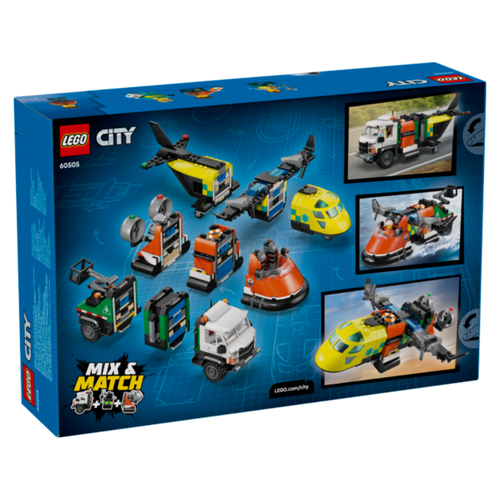 LEGO CITY - REMIX: AVIÓN, CAMIÓN TÉCNICO Y AERODESLIZADOR
