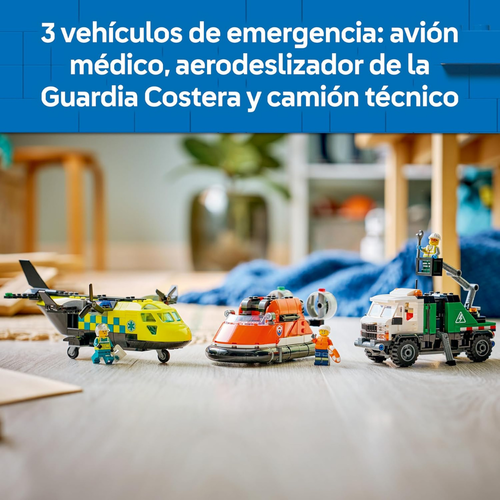 LEGO CITY - REMIX: AVIÓN, CAMIÓN TÉCNICO Y AERODESLIZADOR