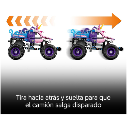LEGO TECHNIC: MONSTER JAM - SPARKLE SMASH CON MOTOR DE CARGA MANUAL