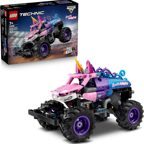 LEGO TECHNIC: MONSTER JAM - SPARKLE SMASH CON MOTOR DE CARGA MANUAL