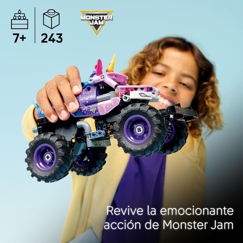 LEGO TECHNIC: MONSTER JAM - SPARKLE SMASH CON MOTOR DE CARGA MANUAL