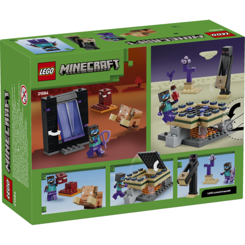 LEGO MINECRAFT - EL VIAJE POR EL NETHER Y EL PORTAL AL END