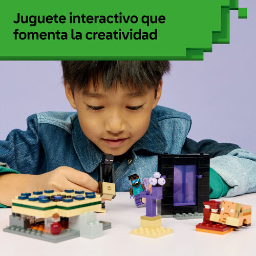 LEGO MINECRAFT - EL VIAJE POR EL NETHER Y EL PORTAL AL END