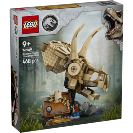 LEGO JURASSIC WORLD – FÓSILES DE DINOSAURIO: CRÁNEO DE TRICERATOPS