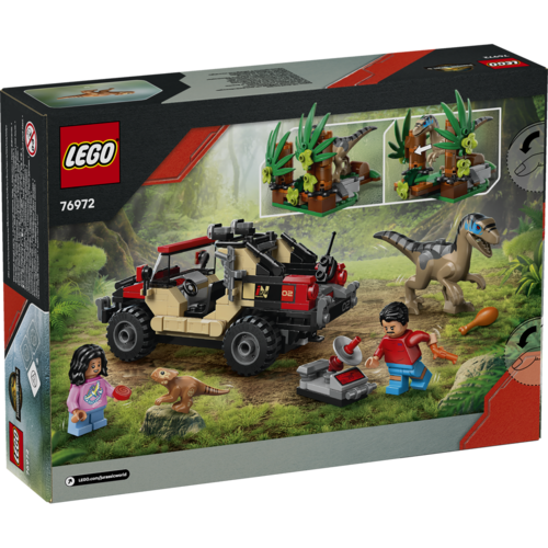 LEGO JURASSIC WORLD – HUIDA EN TODOTERRENO Y RAPTOR AL ACECHO