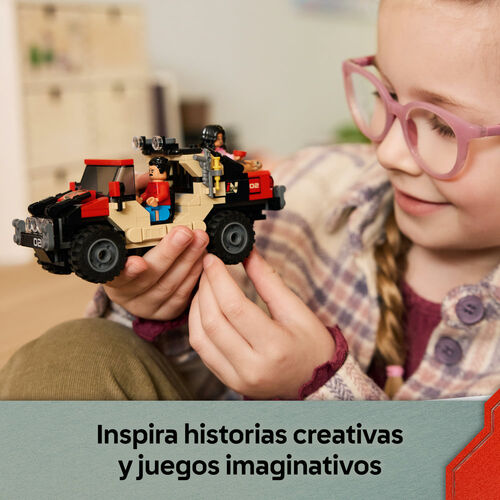 LEGO JURASSIC WORLD – HUIDA EN TODOTERRENO Y RAPTOR AL ACECHO