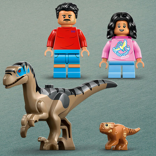 LEGO JURASSIC WORLD – HUIDA EN TODOTERRENO Y RAPTOR AL ACECHO