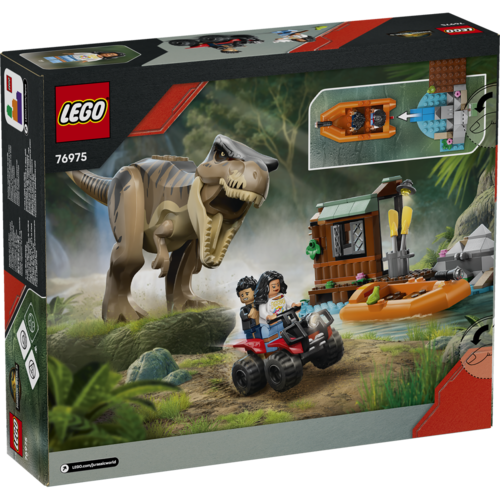 LEGO JURASSIC WORLD – HUIDA POR EL RÍO Y T. REX A LA CAZA