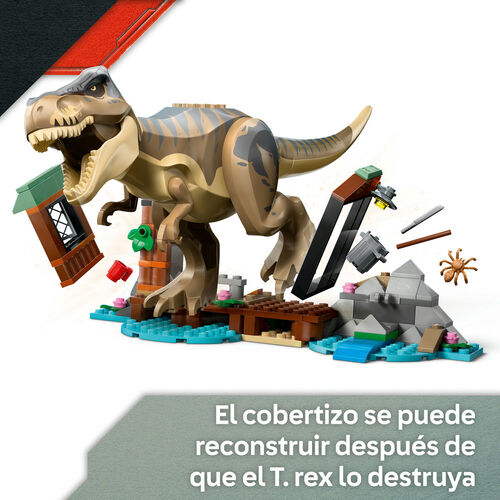 LEGO JURASSIC WORLD – HUIDA POR EL RÍO Y T. REX A LA CAZA