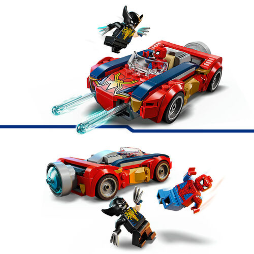 LEGO MARVEL - COCHE DE SPIDER-MAN VS LOBEZNO VENOMIZADO