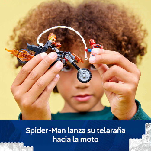 LEGO MARVEL - SPIDER-MAN VS MOTO DEL MOTORISTA FANTASMA