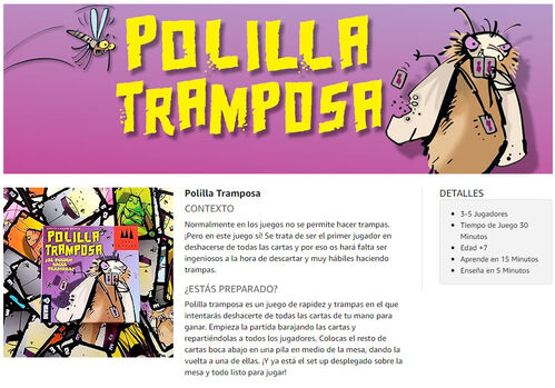 JUEGO DE CARTAS - POLILLA TRAMPOSA
