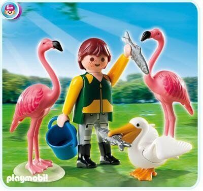 PLAYMOBIL 4758 CUIDADOR DE ZOO CON PJAROS EXTICOS