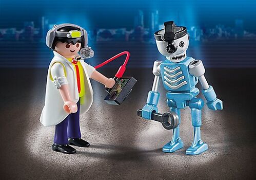 PLAYMOBIL - DUO PACK PROFESOR Y ROBOT